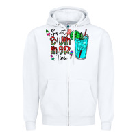 White sweet summer time Zipper Hoodie - CowhideDigitalArt