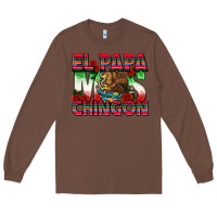 Chestnut El Papa Mas Chingon Long Sleeve Tee - texasbilliewilder