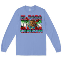 Colony Blue El Papa Mas Chingon Long Sleeve Tee - texasbilliewilder
