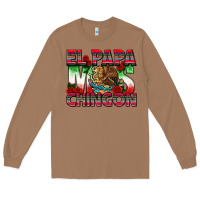 Toasted Coconut El Papa Mas Chingon Long Sleeve Tee - texasbilliewilder