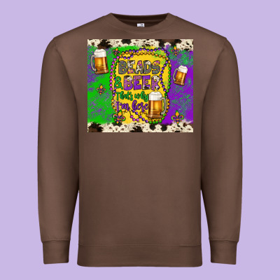 Beads & Beer That's Why I'm Here Premium Sweatshirt Designed By Artiststas
