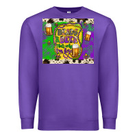Purple beads & beer that's why i'm here Premium Sweatshirt - Artiststas