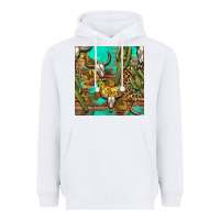 White western bull skull and cactus seamless pattern Heavyweight Hoodie - BundleAndBundleShop