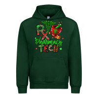 Forest Green christmas rx pharmacy tech Urban Hoodie - MaliasSmallBusiness