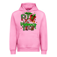 Fuchsia Pink christmas rx pharmacy tech Urban Hoodie - MaliasSmallBusiness