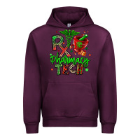 Mauve Wine christmas rx pharmacy tech Urban Hoodie - MaliasSmallBusiness