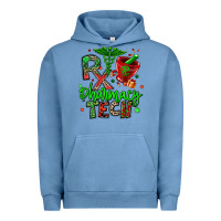Pigment Pebble Blue christmas rx pharmacy tech Urban Hoodie - MaliasSmallBusiness