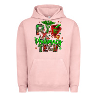 Pigment Salmon christmas rx pharmacy tech Urban Hoodie - MaliasSmallBusiness