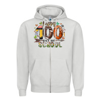 Happy 100 Americana Football Basketball Day Of Sch Zipper Hoodie | Teevron