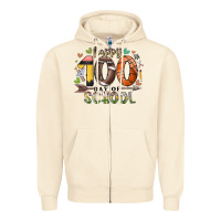 Sandshell happy 100 americana football basketball day of sch Zipper Hoodie - RacoonDesign