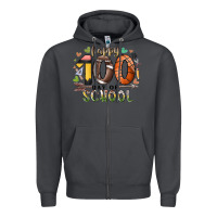 Smoke happy 100 americana football basketball day of sch Zipper Hoodie - RacoonDesign