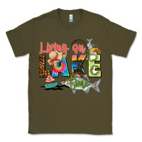 Army Green living on lake time Classic Tee - Zillion Design Studio
