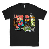 Black living on lake time Classic Tee - Zillion Design Studio