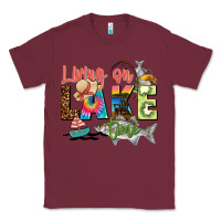 Burgundy living on lake time Classic Tee - Zillion Design Studio