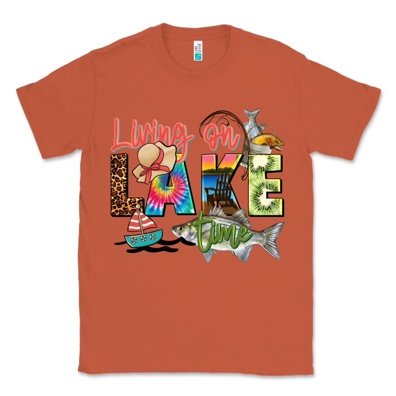 Living On Lake Time Classic Tee by Zillion Design Studio | Teevron