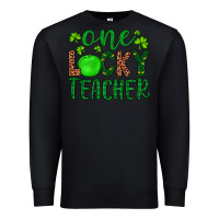 Black one lucky teacher Premium Sweatshirt - Artiststas