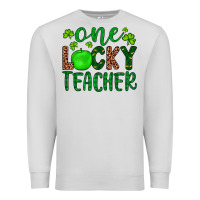 Dove Grey one lucky teacher Premium Sweatshirt - Artiststas