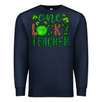 Navy one lucky teacher Premium Sweatshirt - Artiststas