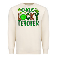 One Lucky Teacher Premium Sweatshirt | Teevron
