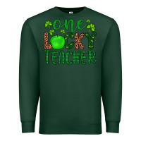 Sports Green one lucky teacher Premium Sweatshirt - Artiststas