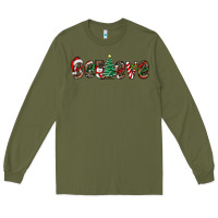 Army Green christmas believe Long Sleeve Tee - RanaPortraitStore