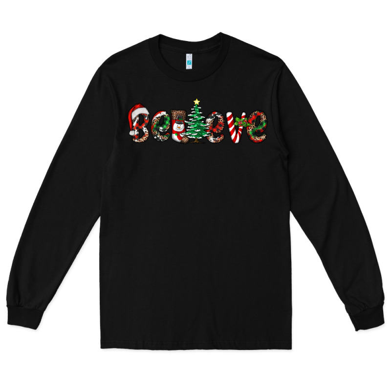 Christmas Believe Long Sleeve Tee by RanaPortraitStore | Teevron