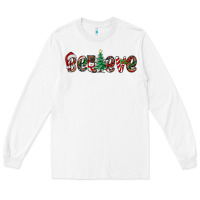White christmas believe Long Sleeve Tee - RanaPortraitStore