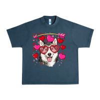 Midnight Navy Valentine's day husky Urban Heavy Tee - RanaPortraitStore