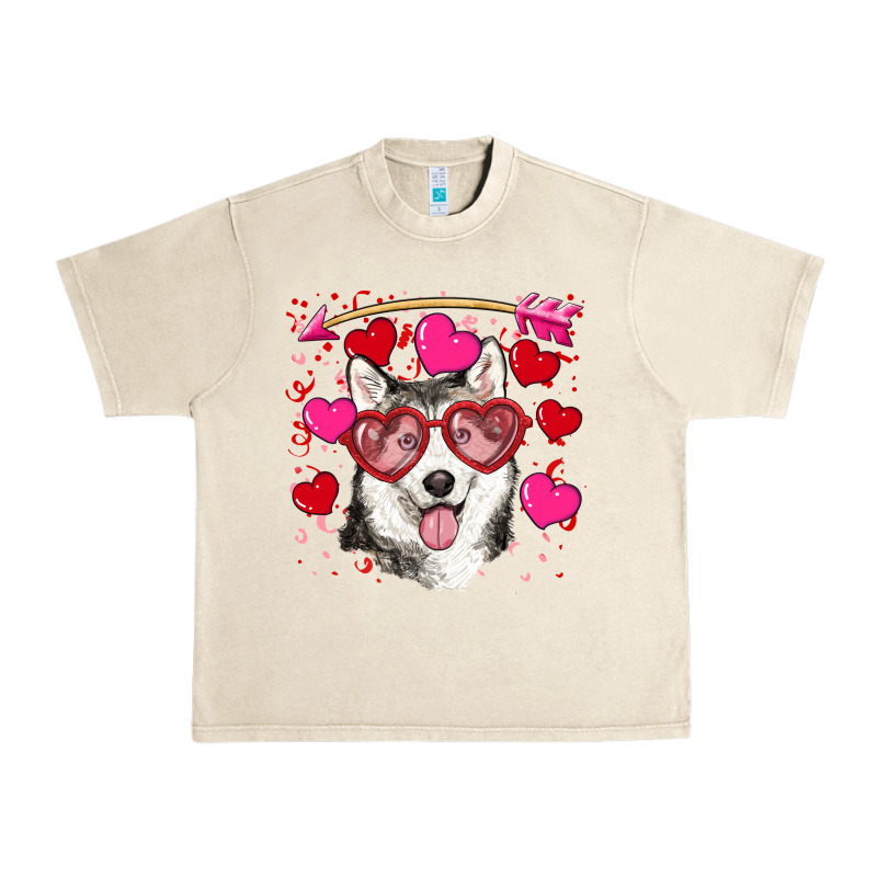 Valentine's Day Husky Urban Heavy Tee by RanaPortraitStore | Teevron