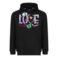 Black love nurse Heavyweight Hoodie - BundleAndBundleShop