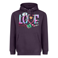 Plum love nurse Heavyweight Hoodie - BundleAndBundleShop