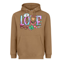 Toasted Coconut love nurse Heavyweight Hoodie - BundleAndBundleShop