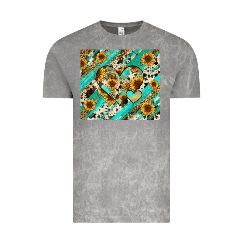 Leopard Sunflower Hearts Vintage Tee by RanaPortraitStore | Teevron