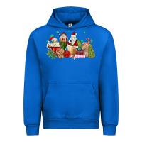 Cobalt santa coffee Urban Hoodie - MaliasSmallBusiness