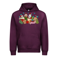Mauve Wine santa coffee Urban Hoodie - MaliasSmallBusiness