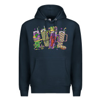 Navy mardi gras coffee Premium Hoodie - MaliasSmallBusiness