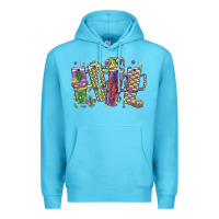 Ocean Blue mardi gras coffee Premium Hoodie - MaliasSmallBusiness