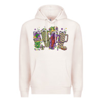 Pale Pink mardi gras coffee Premium Hoodie - MaliasSmallBusiness