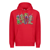 Red mardi gras coffee Premium Hoodie - MaliasSmallBusiness