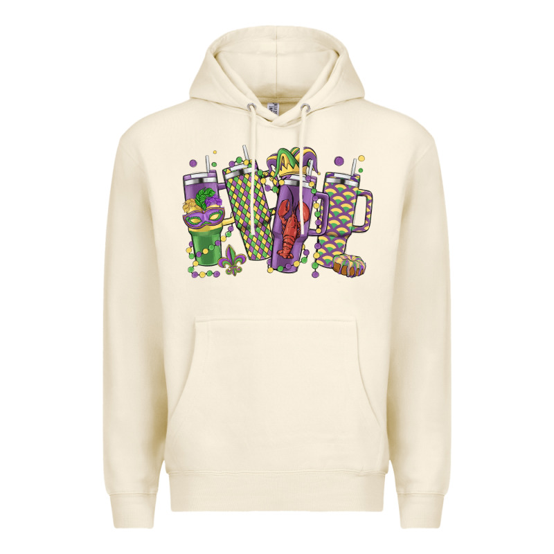 Mardi Gras Coffee Premium Hoodie by MaliasSmallBusiness | Teevron