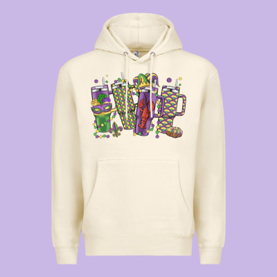 Mardi Gras Coffee Premium Hoodie Designed By Maliassmallbusiness