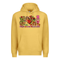Antique Gold peace love nutcraker Premium Hoodie - AdoDesignShop