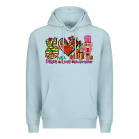 Blue Mist peace love nutcraker Premium Hoodie - AdoDesignShop