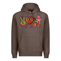 Coffee peace love nutcraker Premium Hoodie - AdoDesignShop