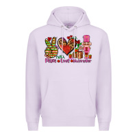 Lilac peace love nutcraker Premium Hoodie - AdoDesignShop