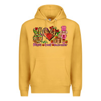 Mustard peace love nutcraker Premium Hoodie - AdoDesignShop