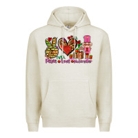 Oatmeal Heather peace love nutcraker Premium Hoodie - AdoDesignShop