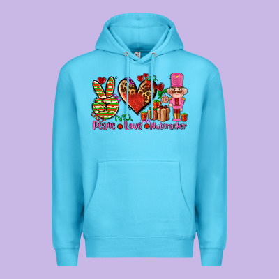 Peace Love Nutcraker Premium Hoodie Designed By Adodesignshop