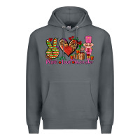 Rock peace love nutcraker Premium Hoodie - AdoDesignShop