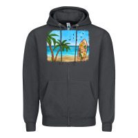 Smoke beach background Zipper Hoodie - HRA Design Shop